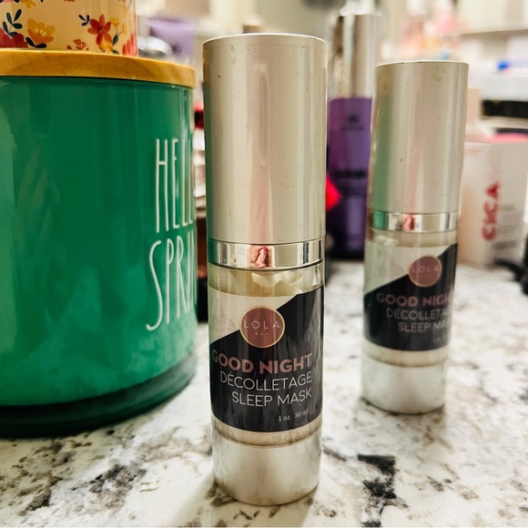 Lola good Night Décolletage sleep mask neck cream 2 bottles - Picture 2 of 3